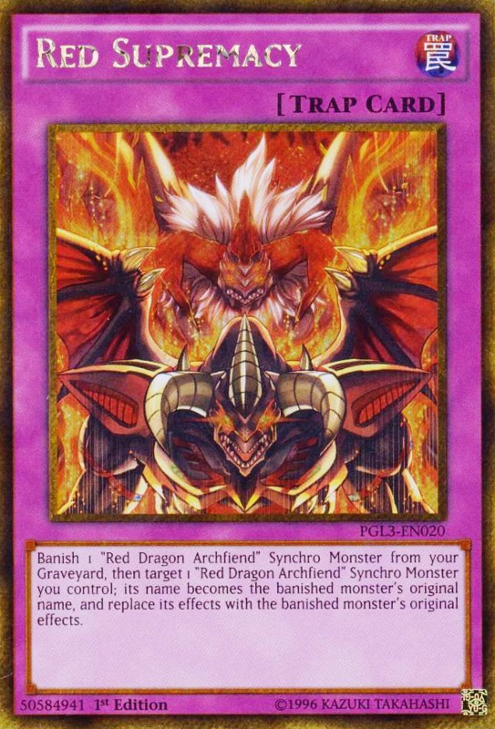 Red Supremacy [PGL3-EN020] Gold Secret Rare | Gam3 Escape