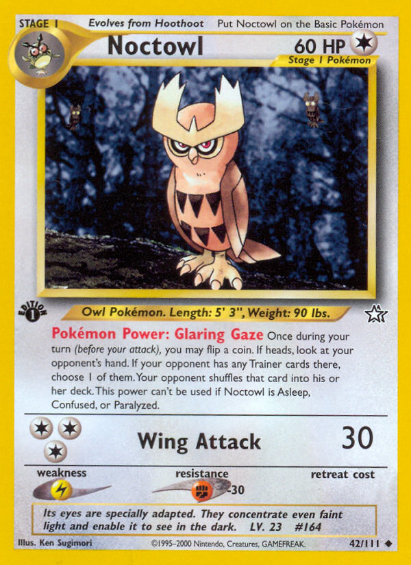 Noctowl (42/111) [Neo Genesis 1st Edition] | Gam3 Escape