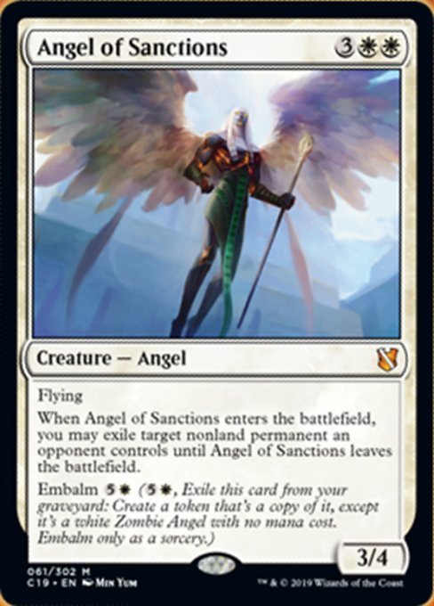 Angel of Sanctions [Commander 2019] | Gam3 Escape