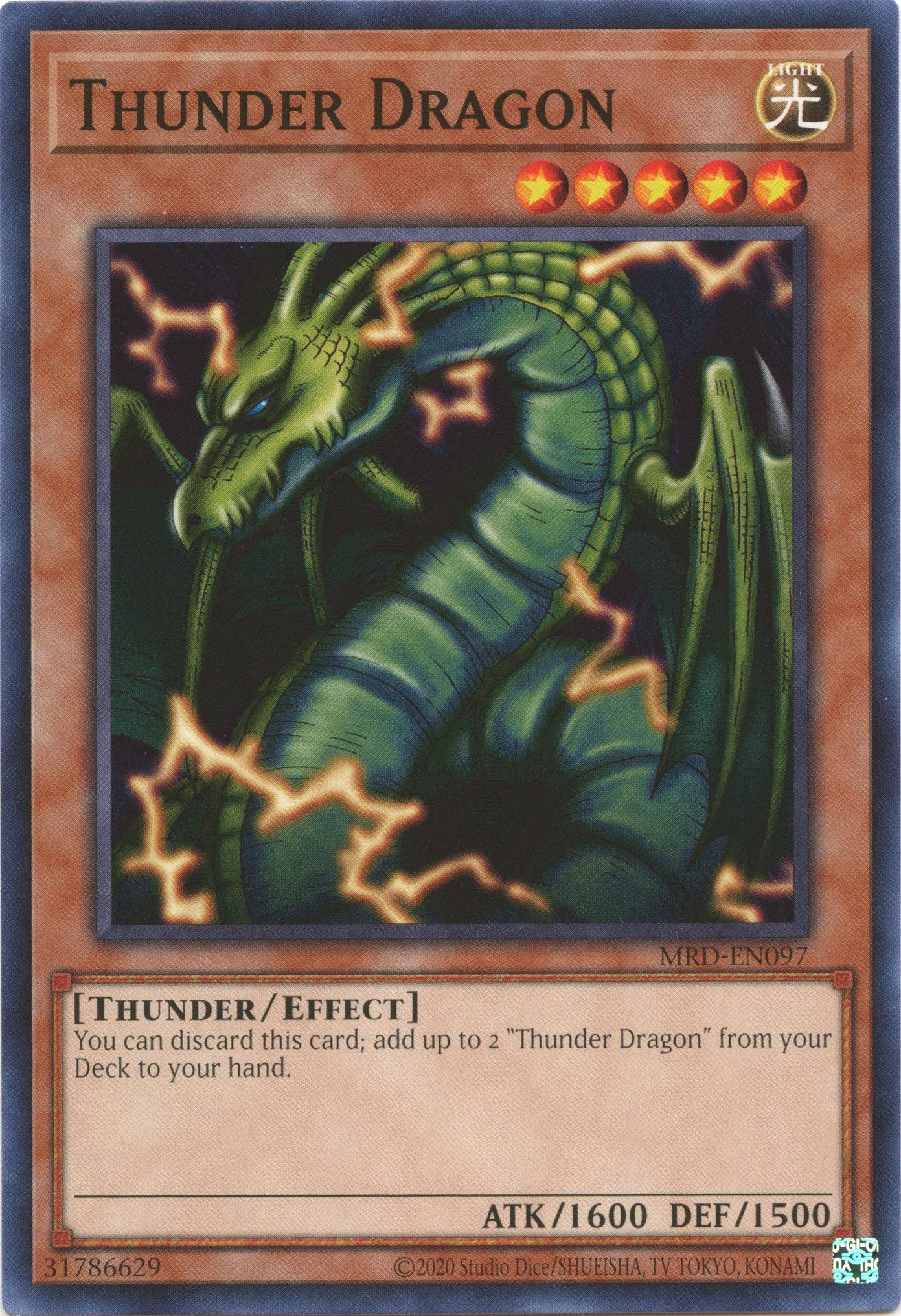 Thunder Dragon (25th Anniversary) [MRD-EN097] Common | Gam3 Escape