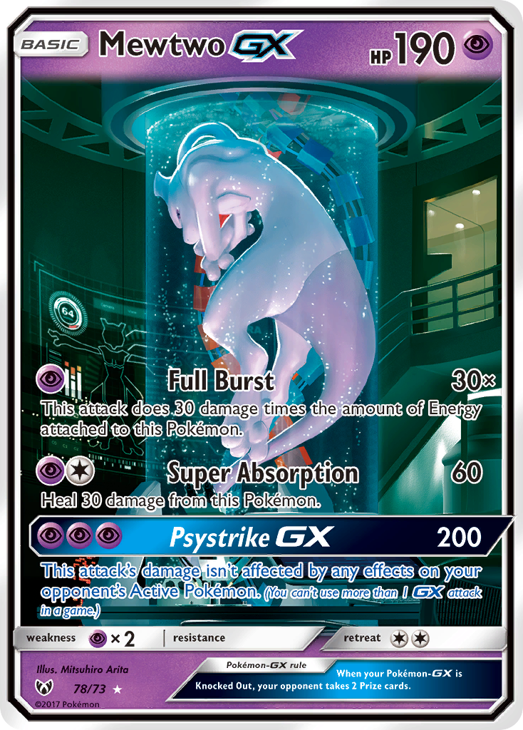 Mewtwo GX (78/73) [Sun & Moon: Shining Legends] | Gam3 Escape