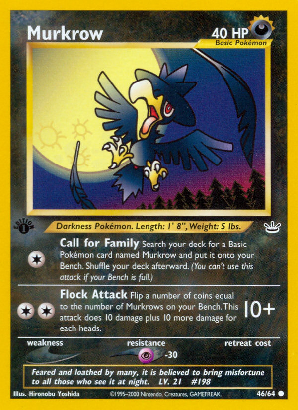 Murkrow (46/64) [Neo Revelation 1st Edition] | Gam3 Escape