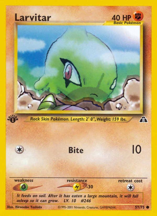Larvitar (57/75) [Neo Discovery 1st Edition] | Gam3 Escape