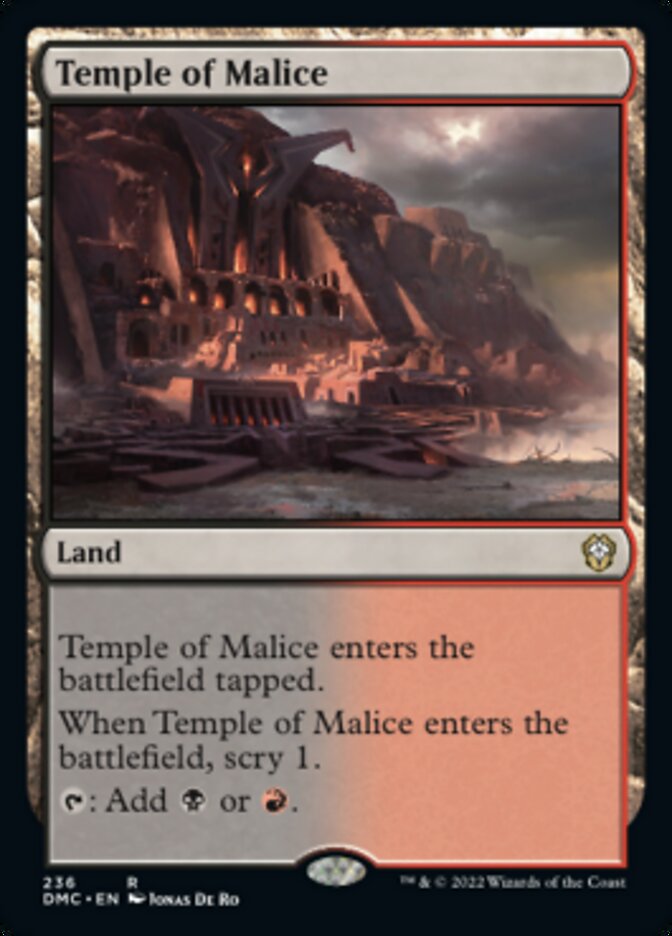 Temple of Malice [Dominaria United Commander] | Gam3 Escape