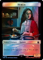 Human (0037) // Food (0059) Double-Sided Token (Surge Foil) [Doctor Who Tokens] | Gam3 Escape