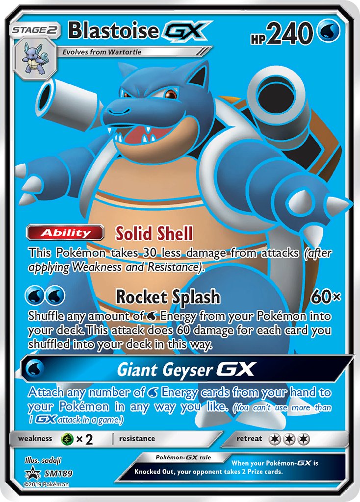 Blastoise GX (SM189) [Sun & Moon: Black Star Promos] | Gam3 Escape