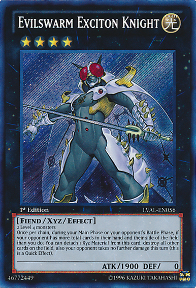 Evilswarm Exciton Knight [LVAL-EN056] Secret Rare | Gam3 Escape