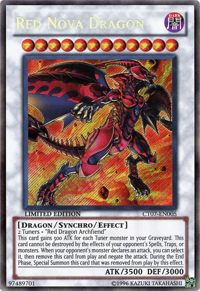 Red Nova Dragon [CT07-EN005] Secret Rare | Gam3 Escape