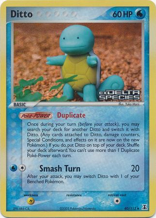 Ditto (40/113) (Stamped) [EX: Delta Species] | Gam3 Escape