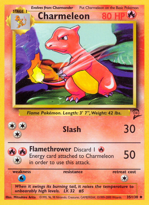 Charmeleon (35/130) [Base Set 2] | Gam3 Escape