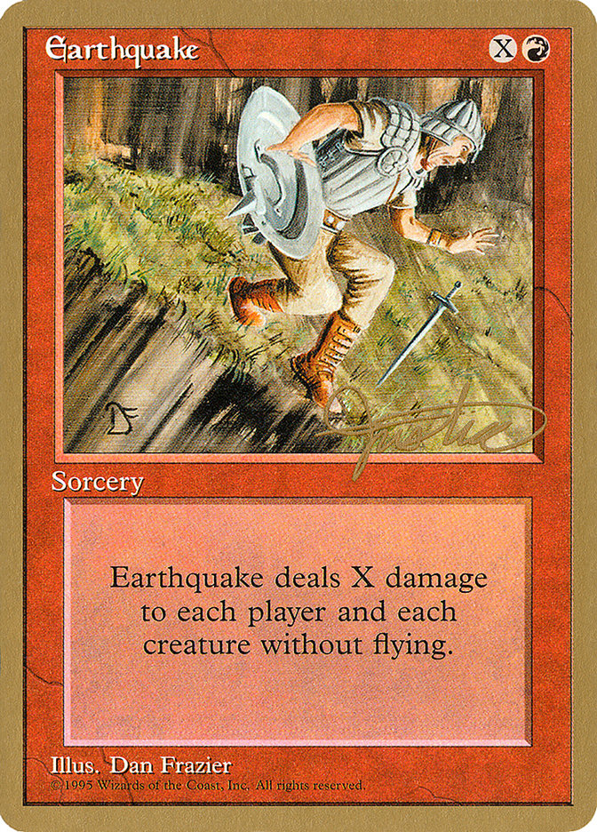 Earthquake (Mark Justice) [Pro Tour Collector Set] | Gam3 Escape