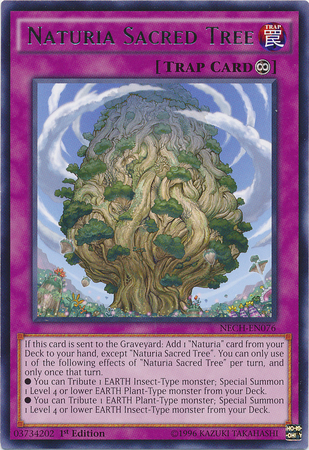 Naturia Sacred Tree [NECH-EN076] Rare | Gam3 Escape