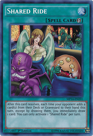 Shared Ride [MP14-EN231] Secret Rare | Gam3 Escape