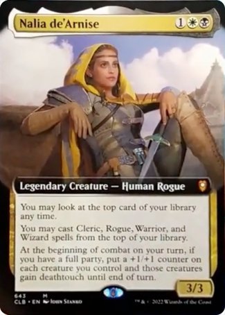 Nalia de'Arnise (Extended Art) [Commander Legends: Battle for Baldur's Gate] | Gam3 Escape