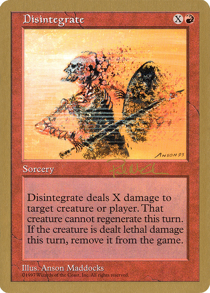 Disintegrate (Paul McCabe) [World Championship Decks 1997] | Gam3 Escape