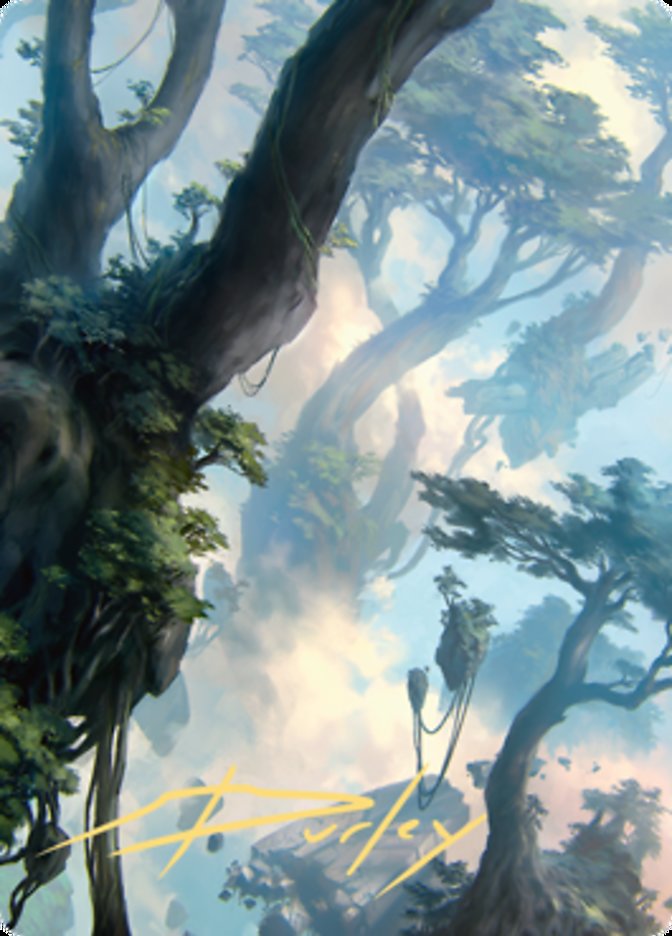 Forest 1 Art Card (Gold-Stamped Signature) [Zendikar Rising Art Series] | Gam3 Escape