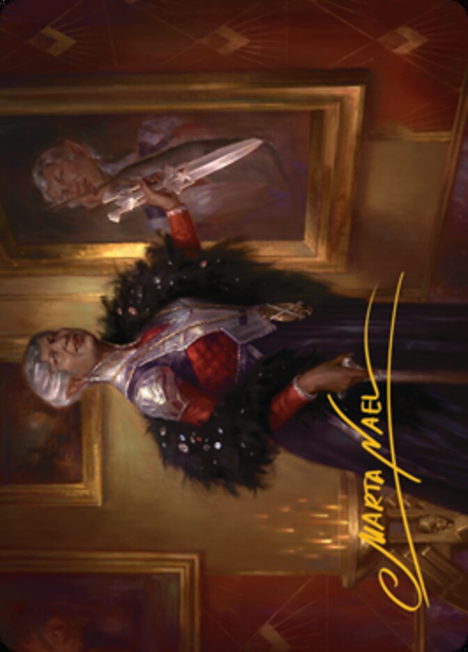 Evelyn, the Covetous Art Card (Gold-Stamped Signature) [Streets of New Capenna Art Series] | Gam3 Escape