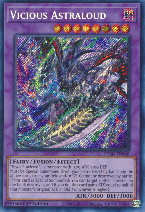 Vicious Astraloud [CYAC-EN036] Secret Rare | Gam3 Escape