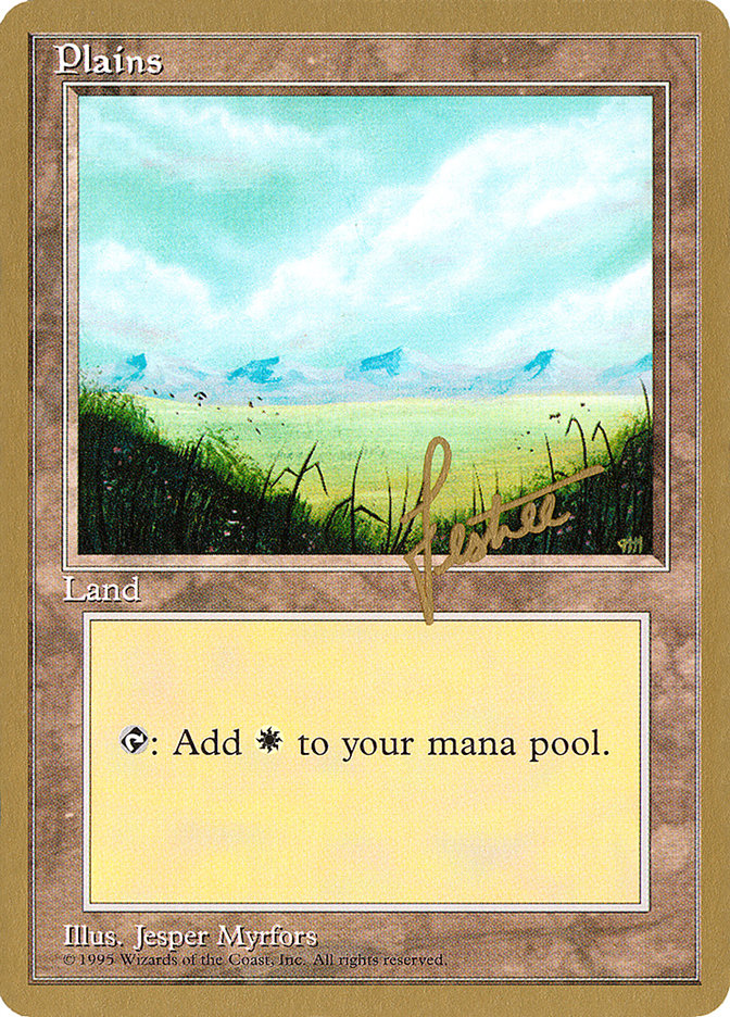 Plains (bl366) (Bertrand Lestree) [Pro Tour Collector Set] | Gam3 Escape