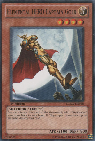 Elemental HERO Captain Gold [LCGX-EN026] Common | Gam3 Escape