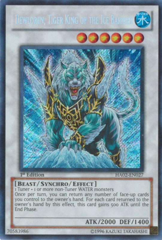 Dewloren, Tiger King of the Ice Barrier [HA02-EN027] Secret Rare | Gam3 Escape