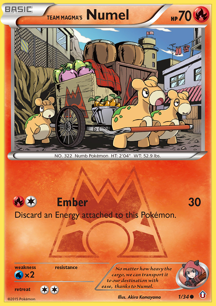 Team Magma's Numel (1/34) [XY: Double Crisis] | Gam3 Escape