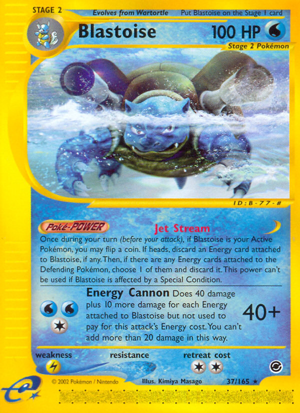 Blastoise (37/165) [Expedition: Base Set] | Gam3 Escape