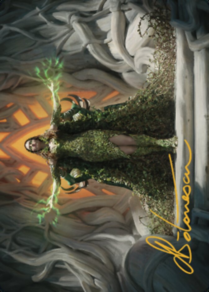 Titania, Voice of Gaea Art Card (Gold-Stamped Signature) [The Brothers' War Art Series] | Gam3 Escape