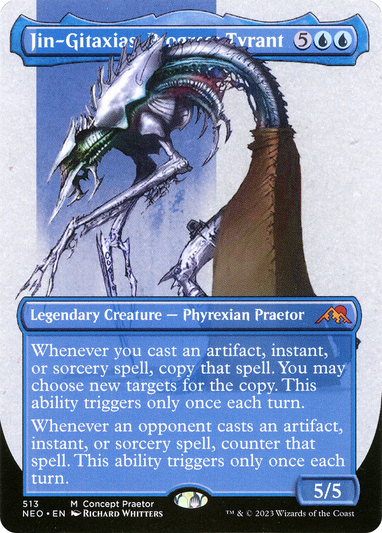 Jin-Gitaxias, Progress Tyrant (Borderless Concept Praetors) [Phyrexia: All Will Be One] | Gam3 Escape