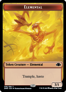 Elephant // Elemental Double-Sided Token [Dominaria Remastered Tokens] | Gam3 Escape