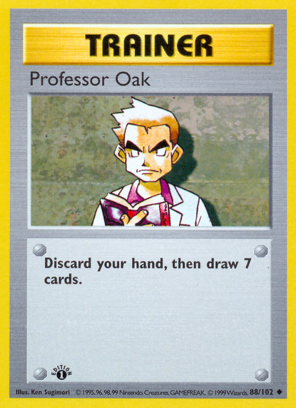 Professor Oak (88/102) (Shadowless) [Base Set 1st Edition] | Gam3 Escape