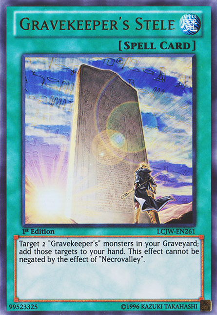 Gravekeeper's Stele [LCJW-EN261] Ultra Rare | Gam3 Escape