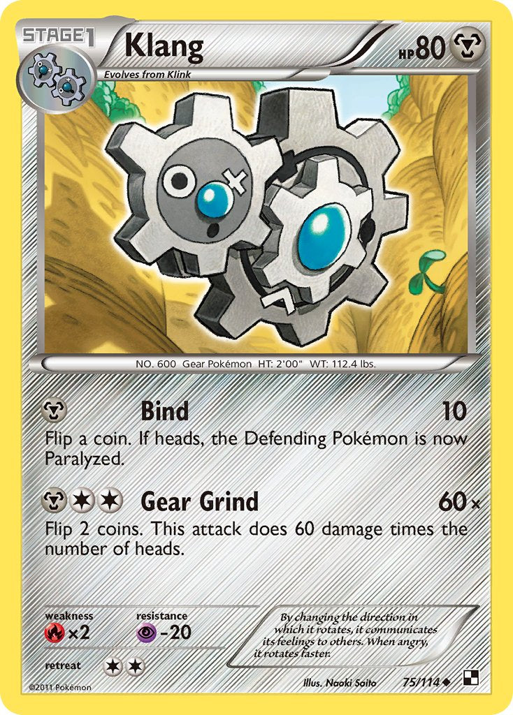 Klang (75/114) (Cracked Ice Holo) (Blister Exclusive) [Black & White: Base Set] | Gam3 Escape