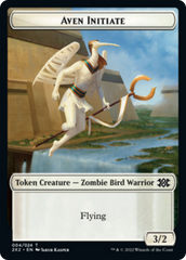 Worm // Aven Initiate Double-sided Token [Double Masters 2022 Tokens] | Gam3 Escape