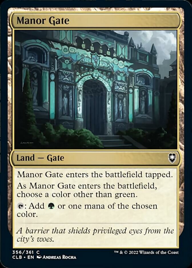 Manor Gate [Commander Legends: Battle for Baldur's Gate] | Gam3 Escape