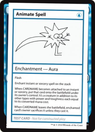 Animate Spell (2021 Edition) [Mystery Booster Playtest Cards] | Gam3 Escape