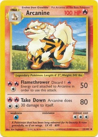 Arcanine (23/102) [Base Set Unlimited] | Gam3 Escape