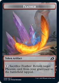 Feather // Human Soldier (004) Double-sided Token [Ikoria: Lair of Behemoths Tokens] | Gam3 Escape