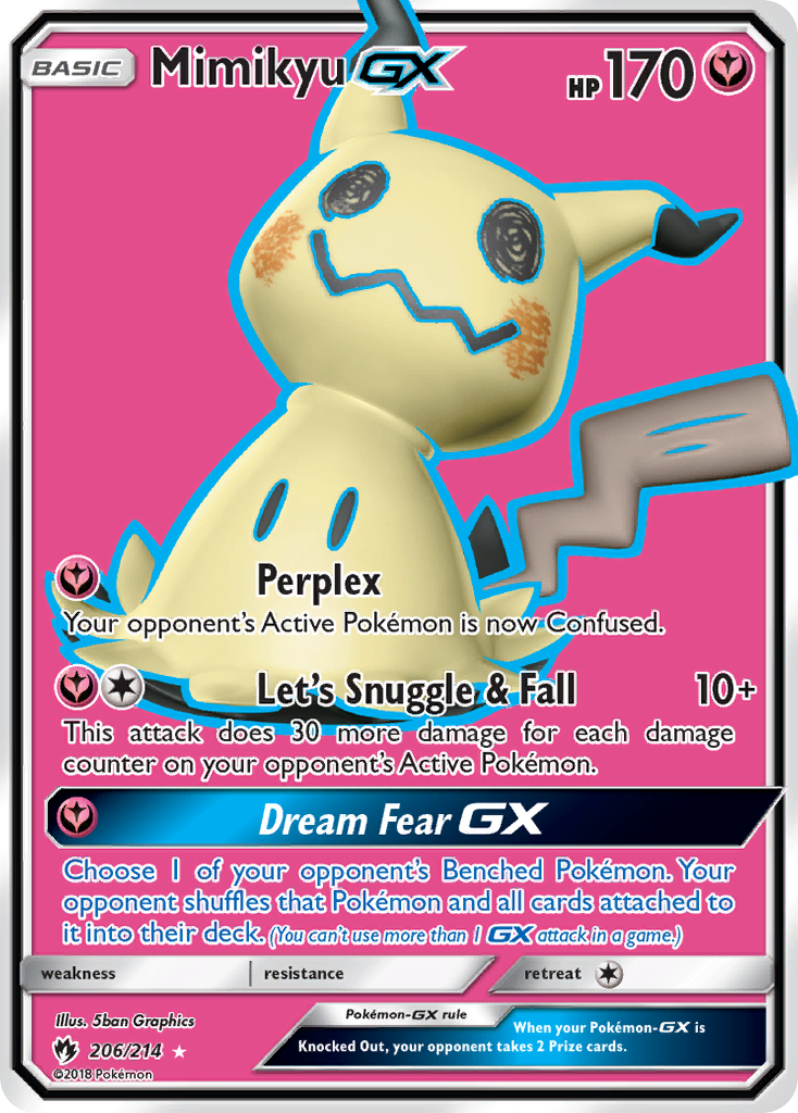 Mimikyu GX (206/214) [Sun & Moon: Lost Thunder] | Gam3 Escape