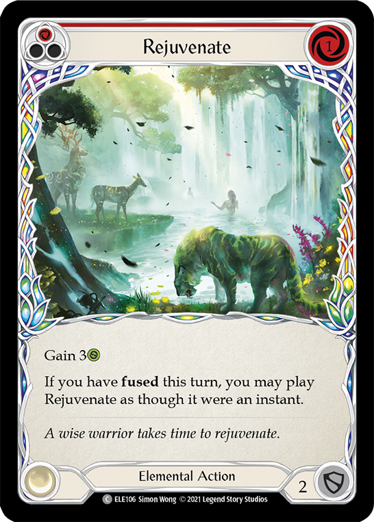 Rejuvenate (Red) [ELE106] (Tales of Aria)  1st Edition Rainbow Foil | Gam3 Escape