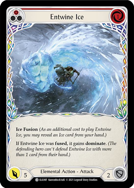 Entwine Ice (Red) [ELE097] (Tales of Aria)  1st Edition Rainbow Foil | Gam3 Escape