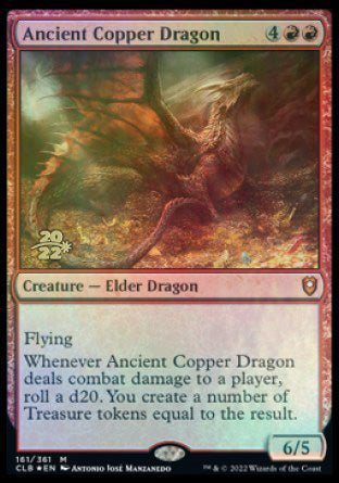 Ancient Copper Dragon [Commander Legends: Battle for Baldur's Gate Prerelease Promos] | Gam3 Escape