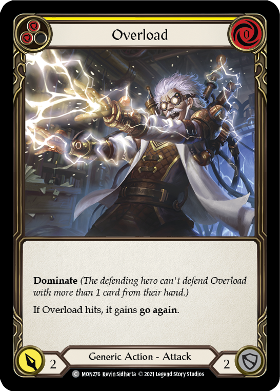 Overload (Yellow) [MON276] 1st Edition Normal | Gam3 Escape