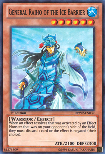 General Raiho of the Ice Barrier [BPW2-EN039] Super Rare | Gam3 Escape