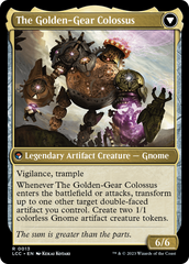 Tetzin, Gnome Champion // The Golden-Gear Colossus [The Lost Caverns of Ixalan Commander] | Gam3 Escape