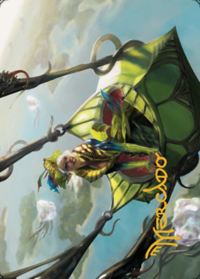 Nael, Avizoa Aeronaut Art Card (Gold-Stamped Signature) [Dominaria United Art Series] | Gam3 Escape