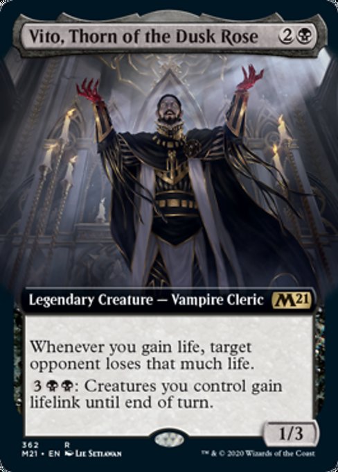 Vito, Thorn of the Dusk Rose (Extended Art) [Core Set 2021] | Gam3 Escape