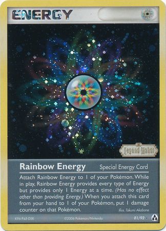 Rainbow Energy (81/92) (Stamped) [EX: Legend Maker] | Gam3 Escape