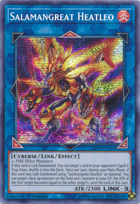 Salamangreat Heatleo [MP19-EN186] Prismatic Secret Rare | Gam3 Escape