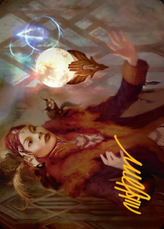 Misfortune Teller Art Card (Gold-Stamped Signature) [Streets of New Capenna Art Series] | Gam3 Escape